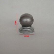 75方?jīng)_壓柱頭廠家球形防水帽護(hù)欄蓋帽護(hù)欄配件【恒揚(yáng)】